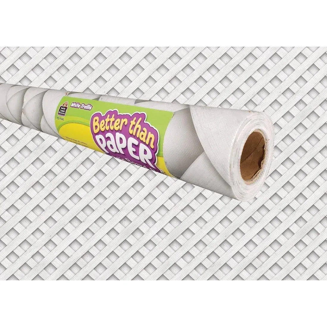 White Trellis Better Than Paper® Bulletin Board Roll