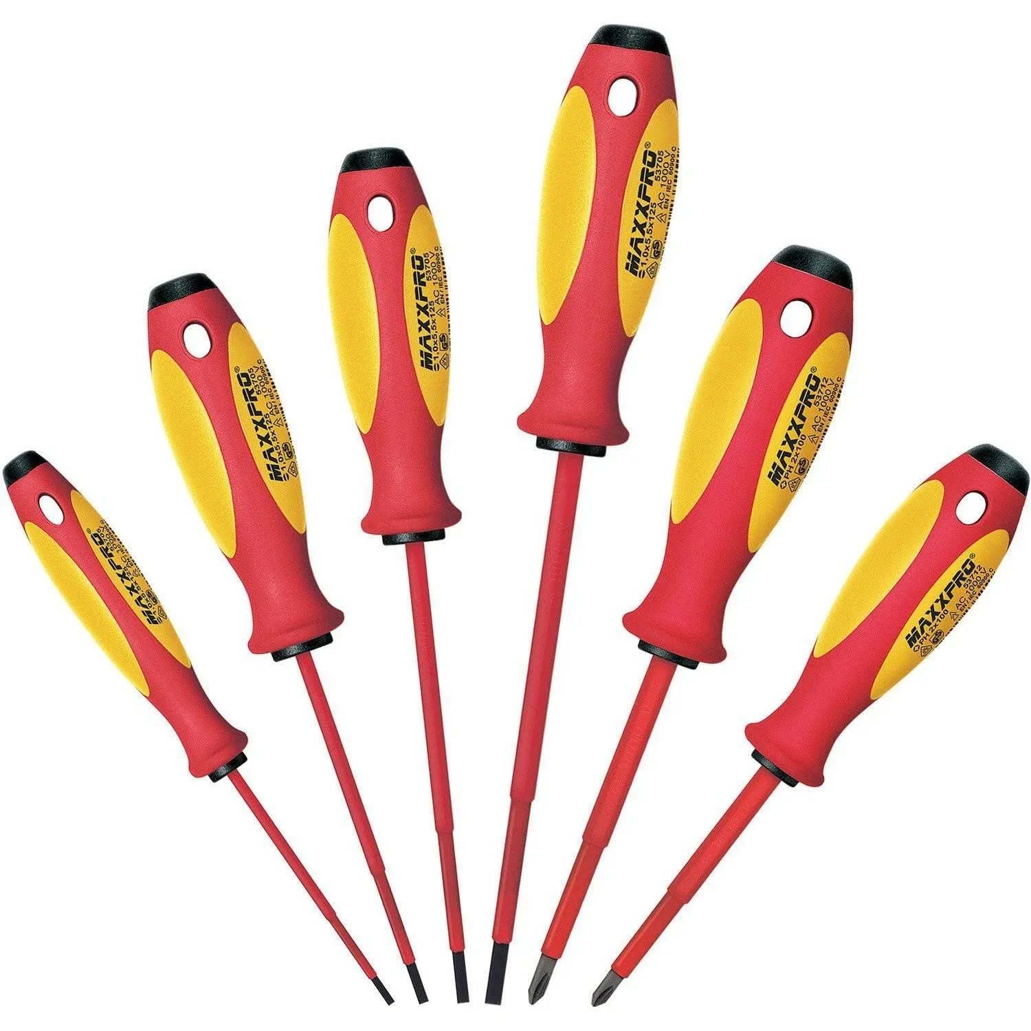 WITTE MAXX VDE Insulated Screwdriver Set, 6-Piece