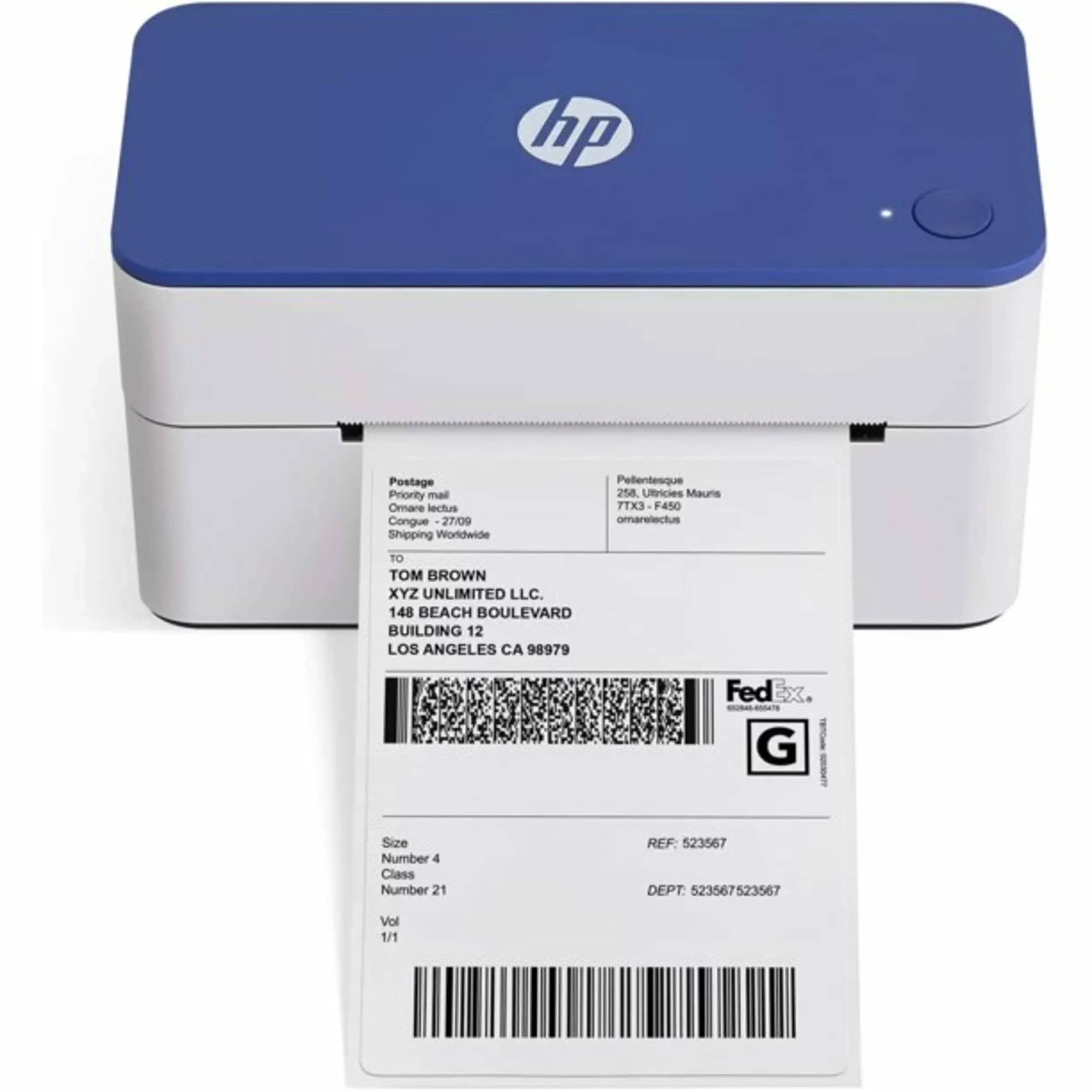 HP 300 dpi Thermal Label Printer, Compact 4x6 Direct Thermal Printer