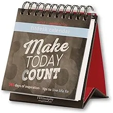 'Make Today Count' 365-Day Inspirational Perpetual Desk Calendar, Fitdesk 365-Day Perpetual Calendar (FITDESK-Cal)