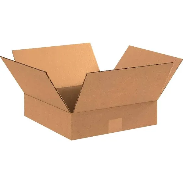 12 x 12 x 3" Flat Corrugated Boxes