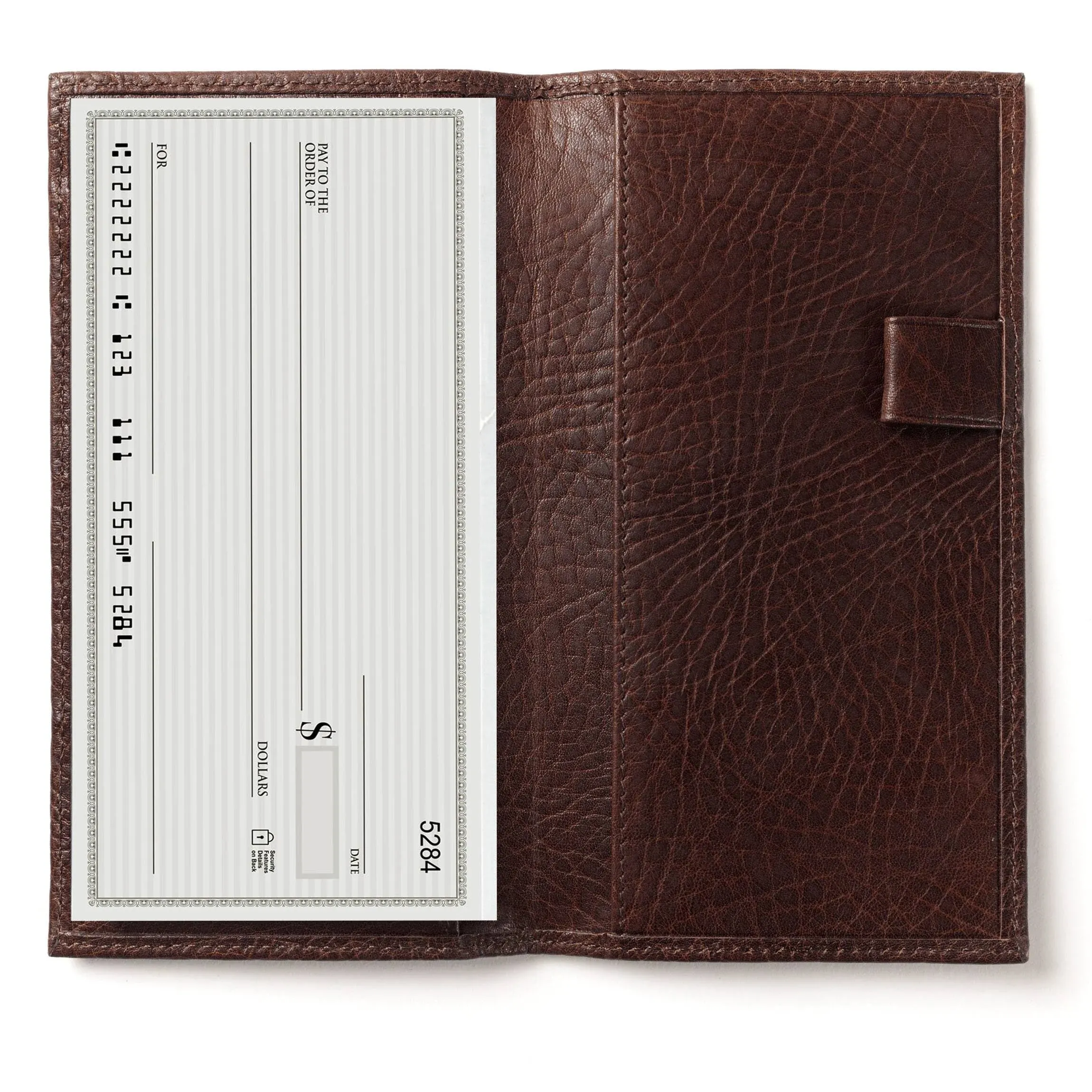 Leatherology Deluxe Checkbook Cover