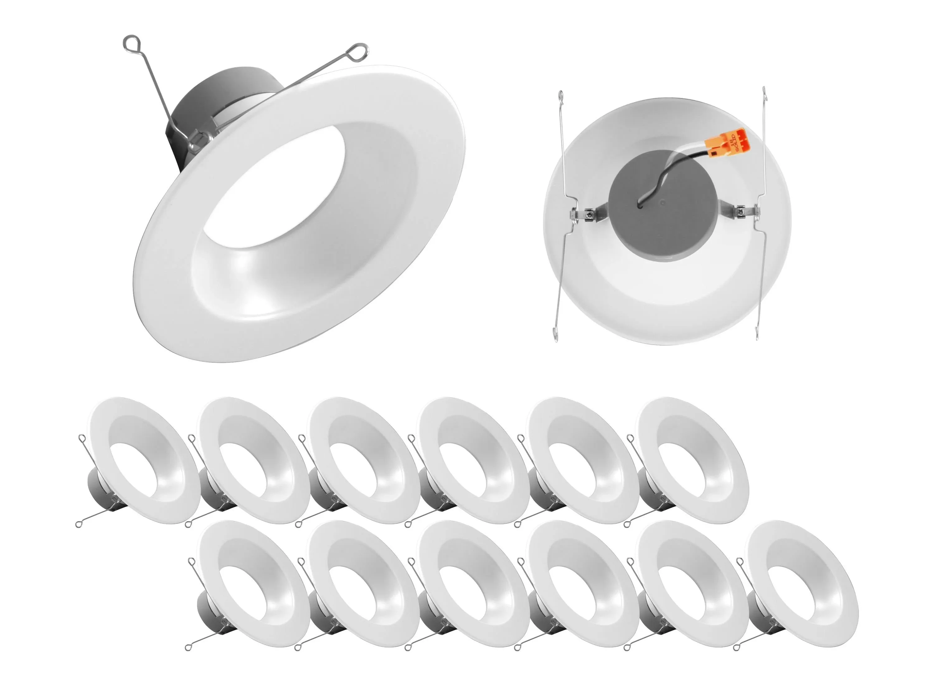 Nicor Lighting DLR56(v6) 5/6-Inch White 900 Lumen 3000K Recessed LED Downlight ...