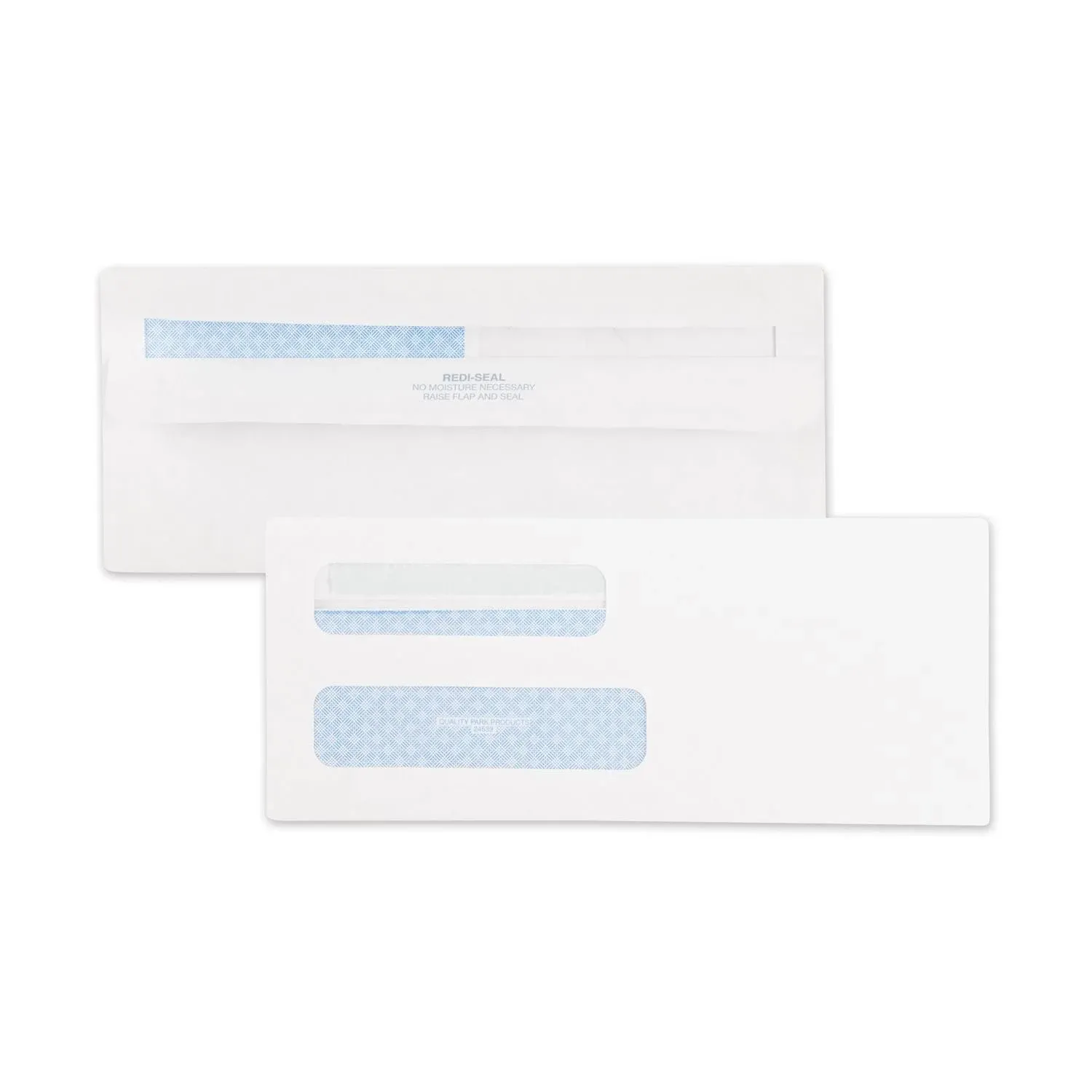 Quality Park Double Window Redi-Seal Security-Tinted Envelope