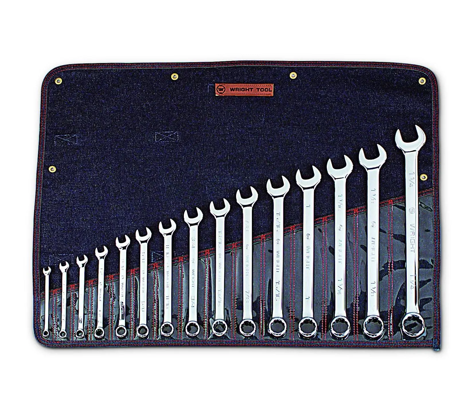 Wright Tool 915 12-Point Combination Wrench Set, 15-Piece