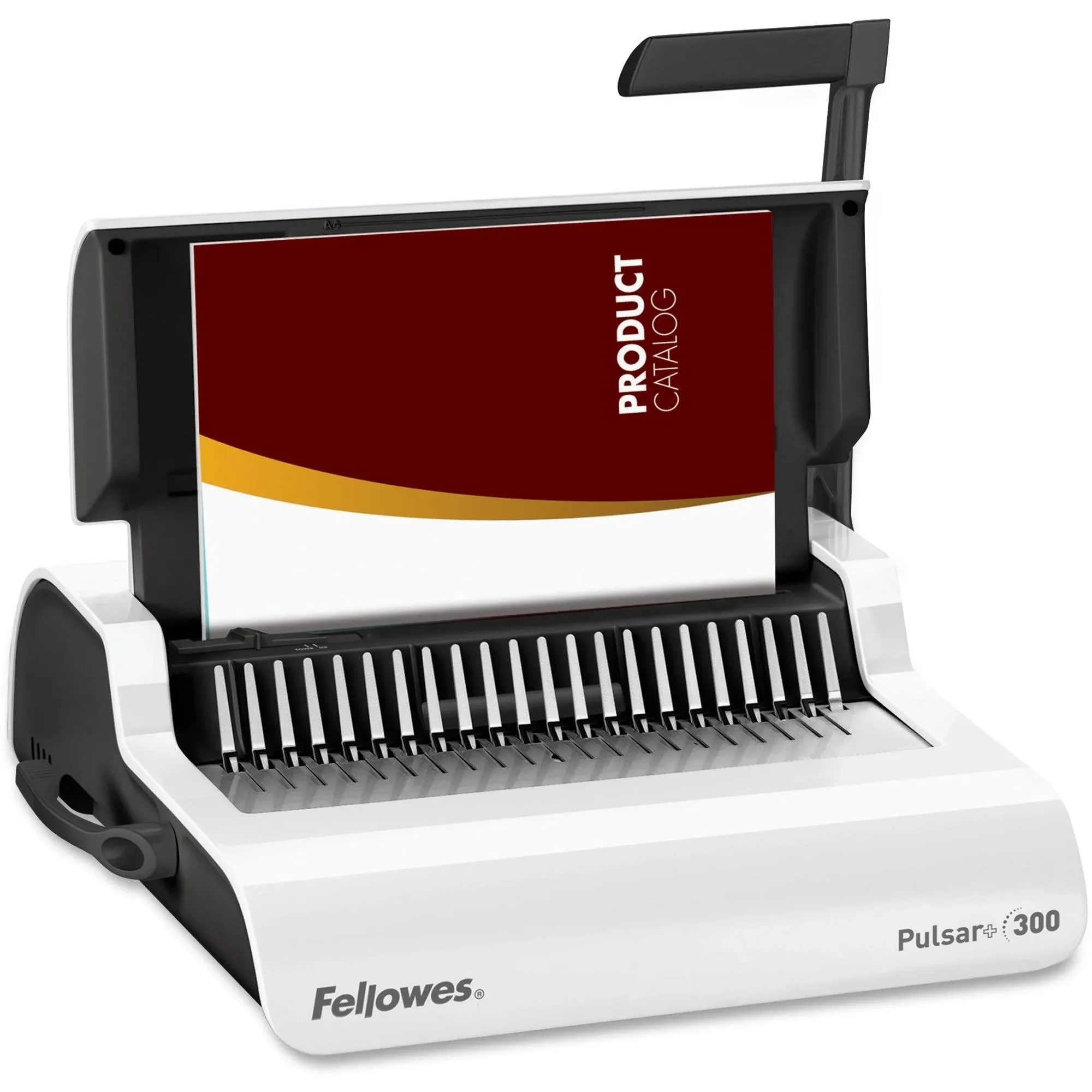 Fellowes Pulsar+ Comb Binding Machine, 300 Sheet Capacity, White/Black (5006801)