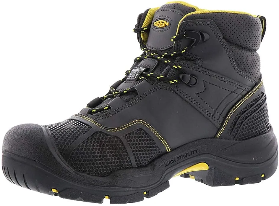 KEEN Utility Men's LogandaleMid HeightSteel Toe Waterproof Work Boot