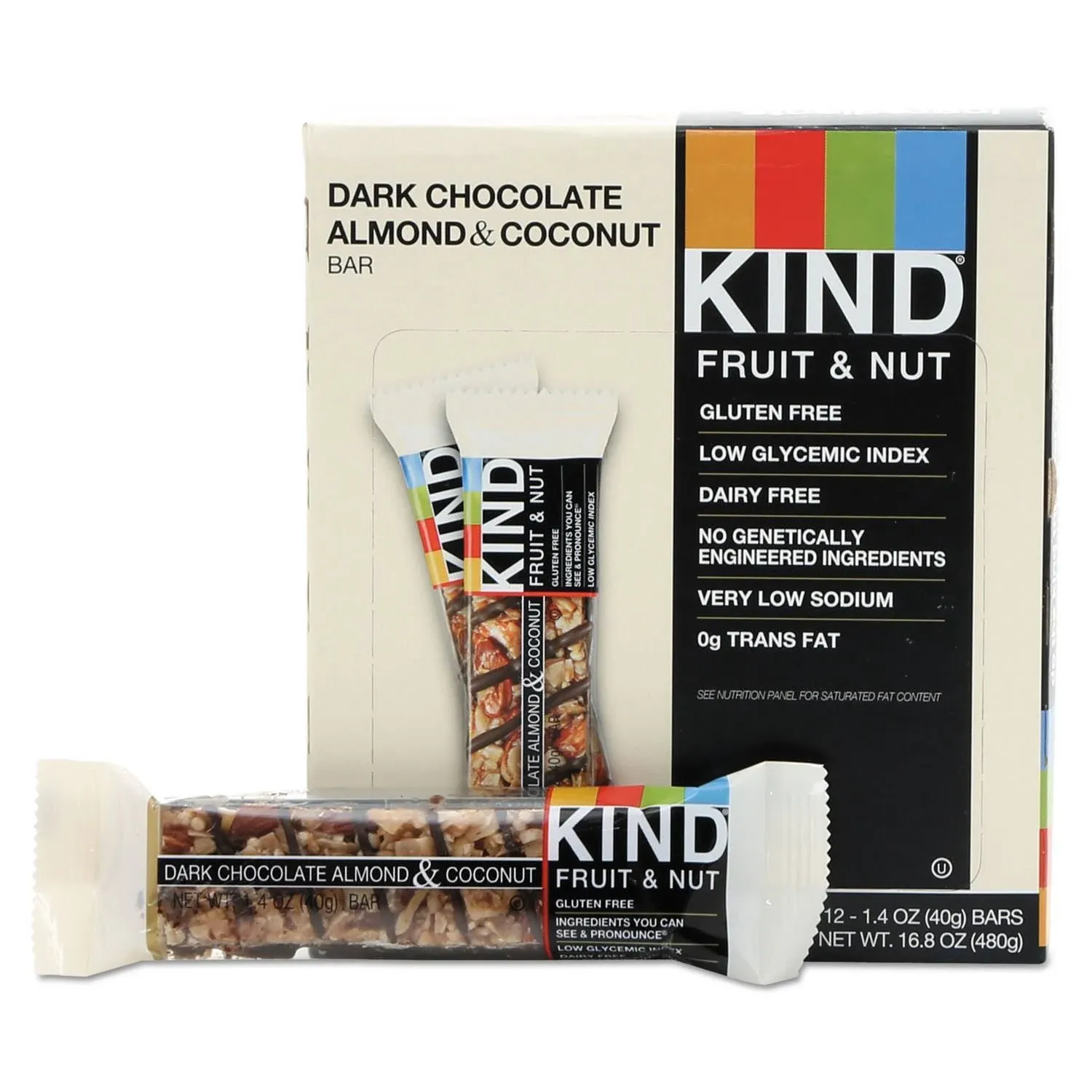 Kind Bars, Gluten Free, Dark Chocolate Almond Coconut, 12 Pack - 12 pack, 1.4 oz bars