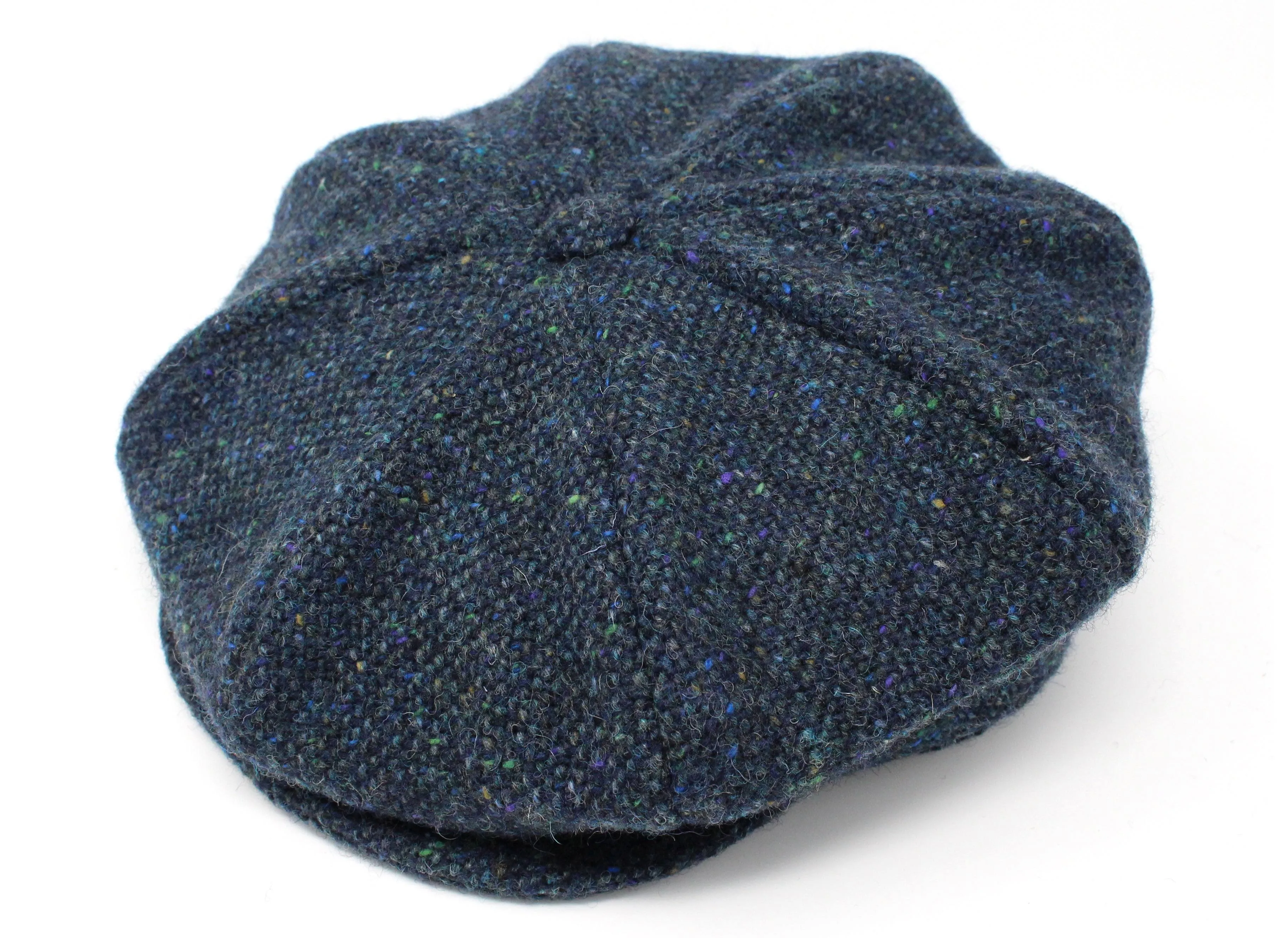 Hanna Hats Irish Tweed Eight Piece Cap Salt And Pepper