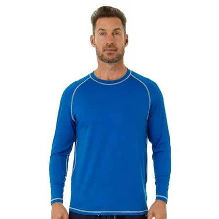 Coolibar UPF 50+ Men's Hightide Long Sleeve Swim Shirt - Sun Protective