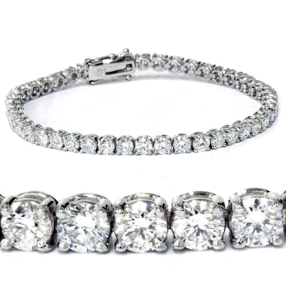 Pompeii3 7 Ct tw Lab Grown Diamond Tennis Bracelet in 14K White Gold