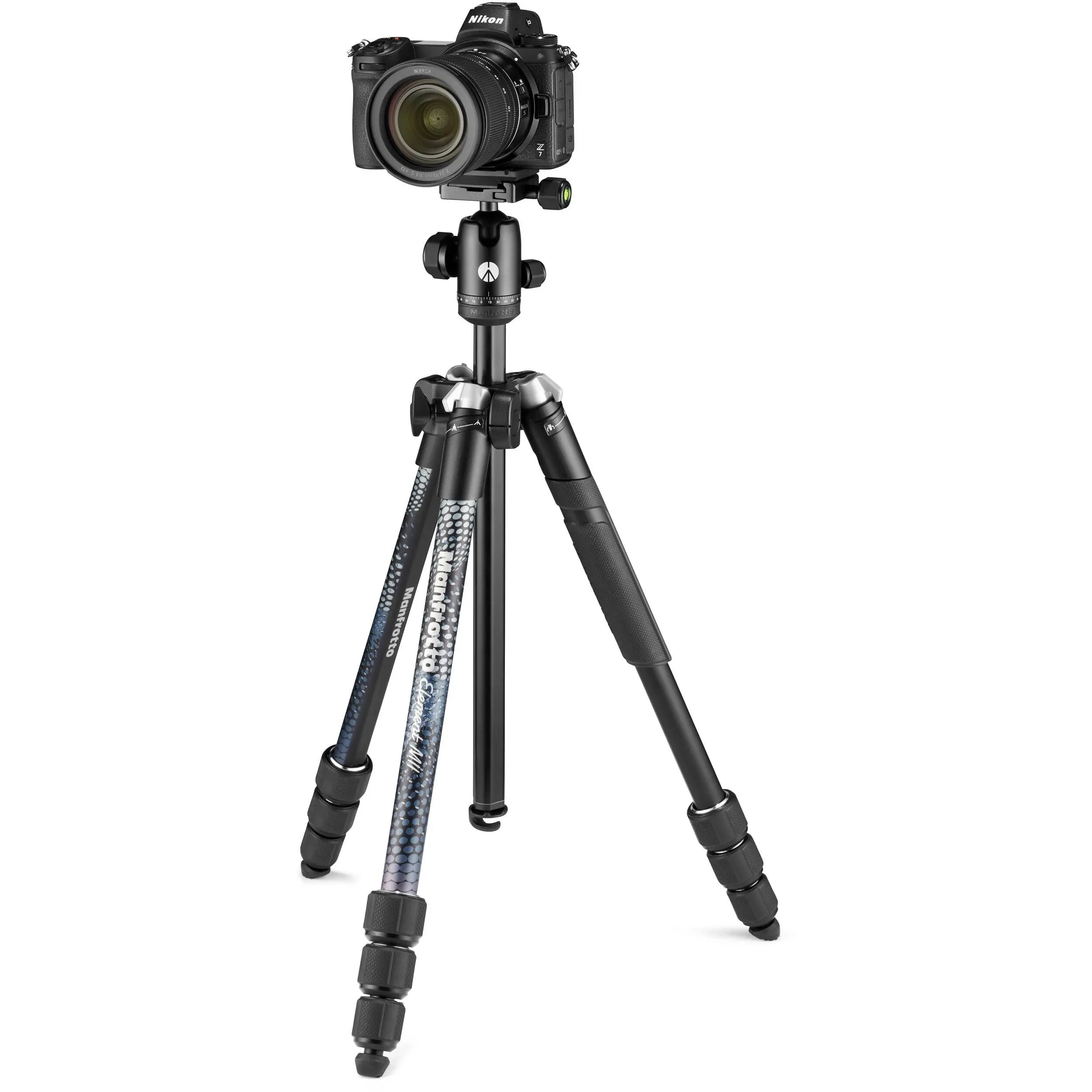 Manfrotto Element Mii Mobile Bluetooth Aluminum Traveler Tripod, Black