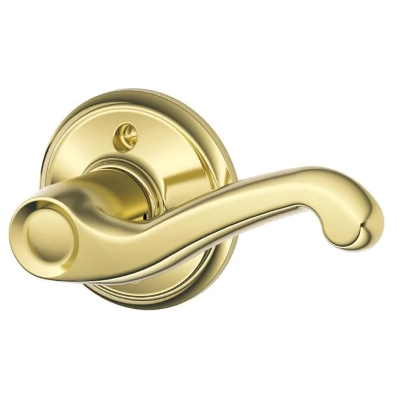 Schlage Residential F170 FLA 605 LH F170FLA605LH Flair Dummy - Polished Brass