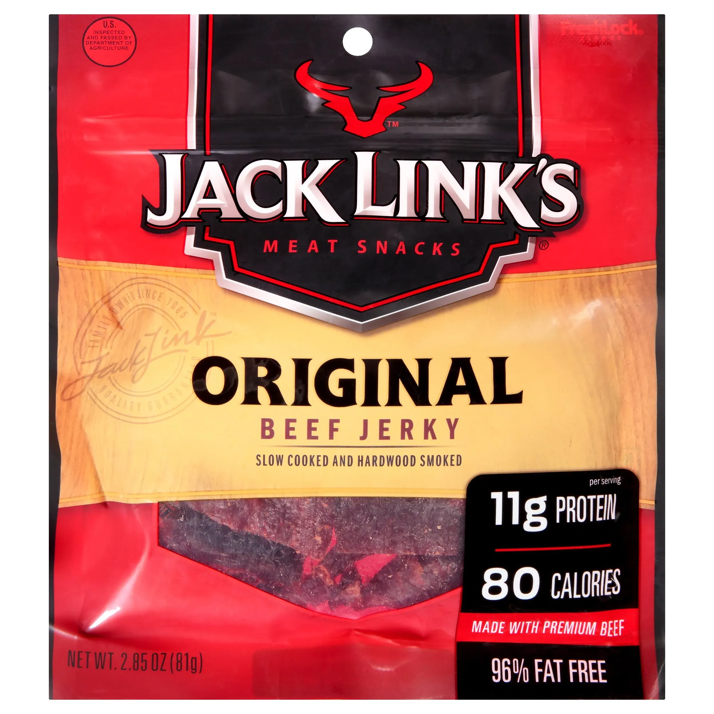 Jack Link's Beef Jerky, Original - 2.85 oz bag