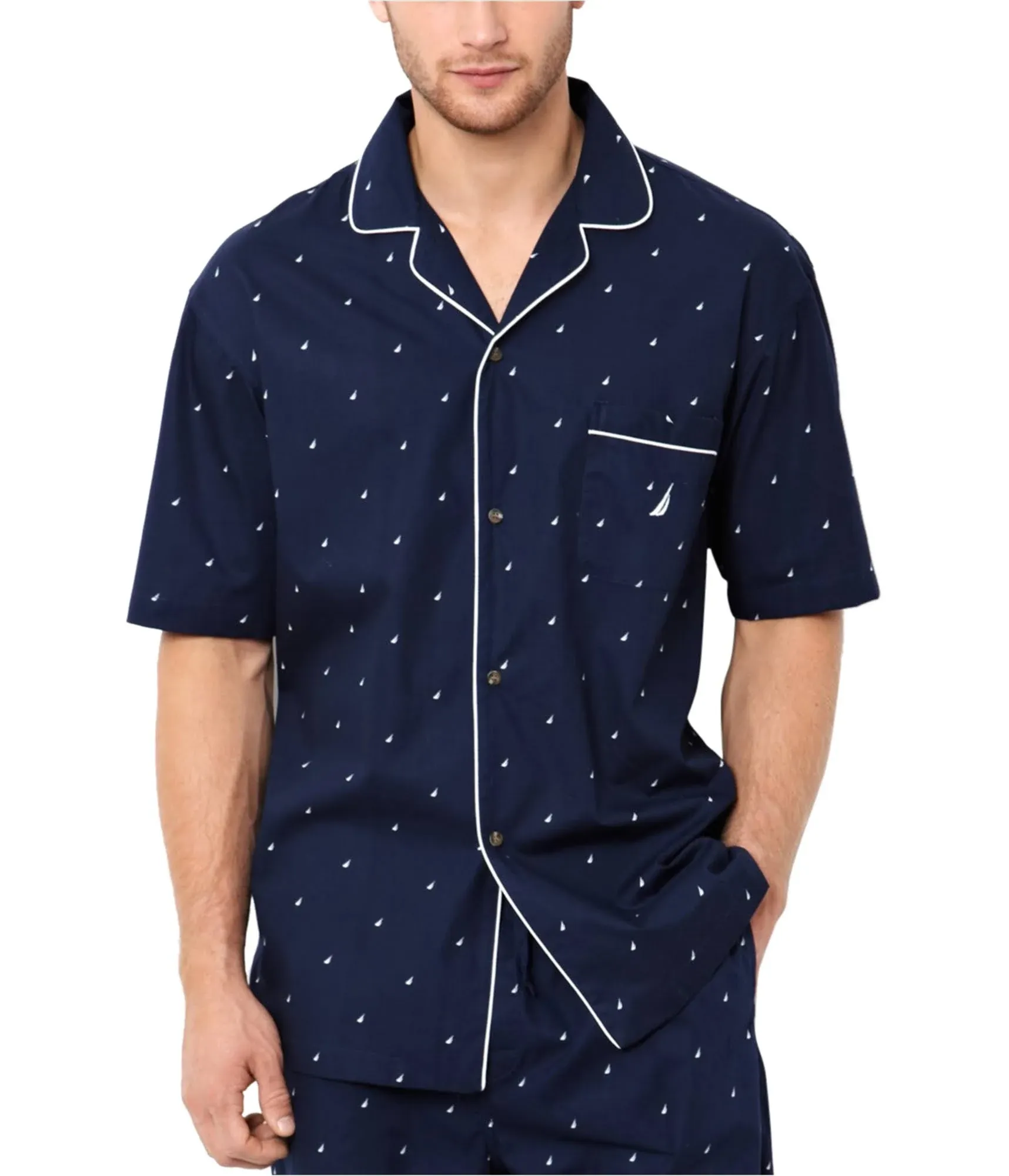 Nautica Men's Signature Pajama Shirt