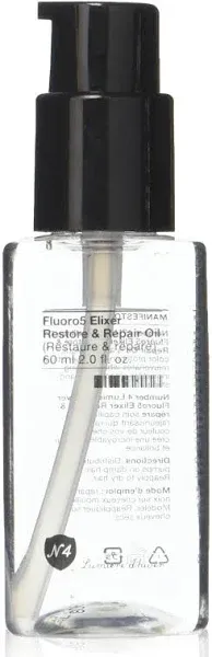 Fluoro5 Elixir Restore & Repair Hair Oil. Hair Oil Repairs, Conditions, and Restores Shine.  Anti Frizz Hair Serum, 2.0 oz