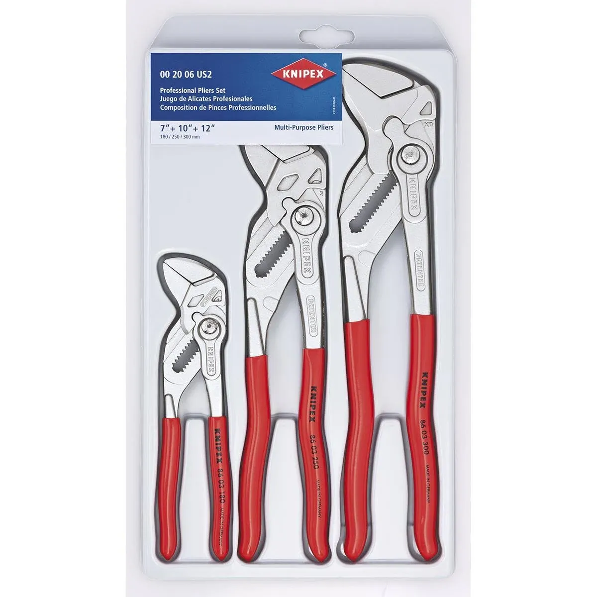 Knipex 3-Piece Pliers Wrench Set 002006US2