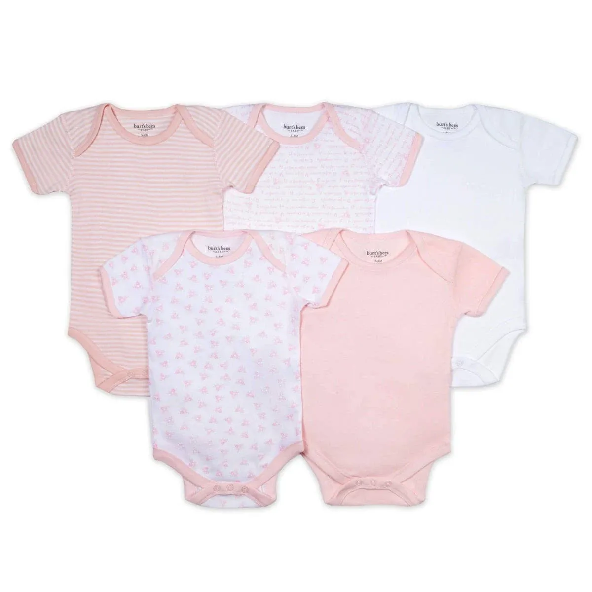 Burt's Bees Baby Organic Short Sleeve Bodysuits