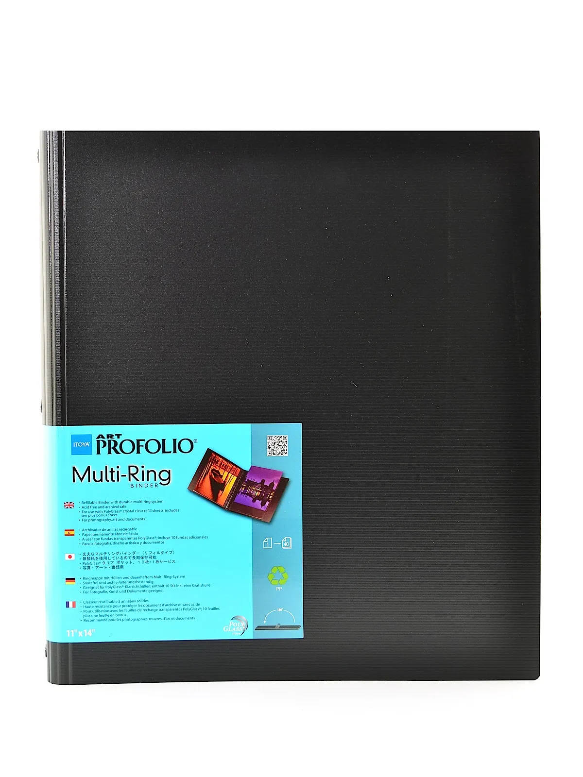 Art Profolio Multi-Ring Binder 11 in. x 14 in., vertical, binder