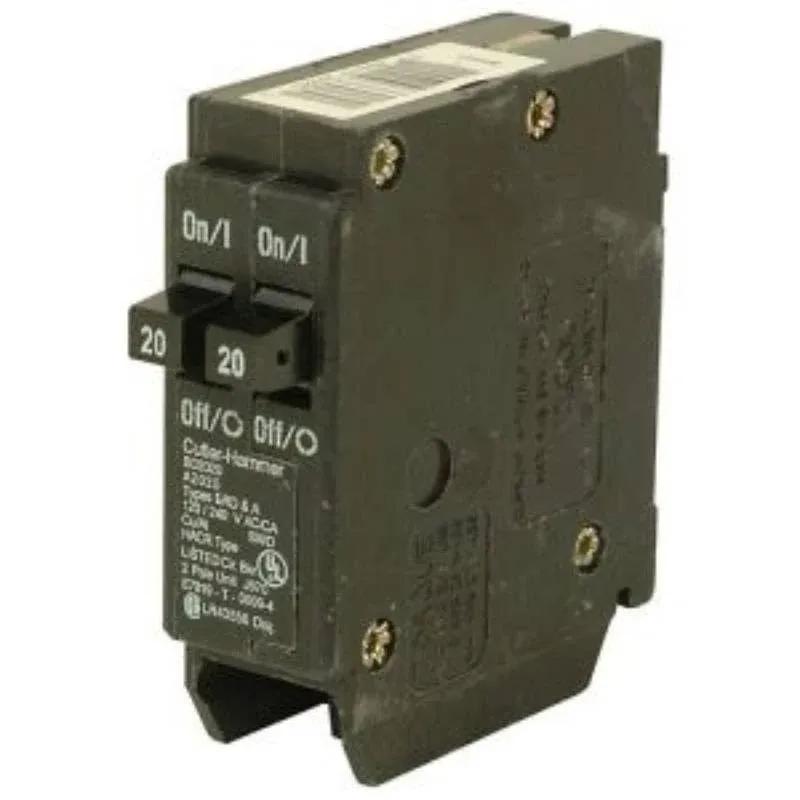 Eaton BD Duplex Circuit Breaker BD2020