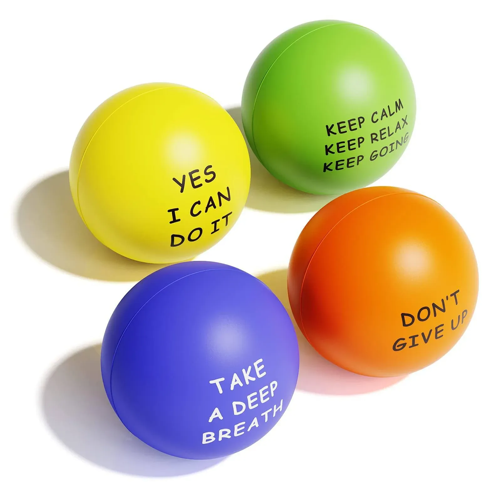 KDG Motivational Stress Balls for Kids and Adults,Stress Relief Balls with Quetos to Relieve Anxiety and Manage Anger (20Pack)