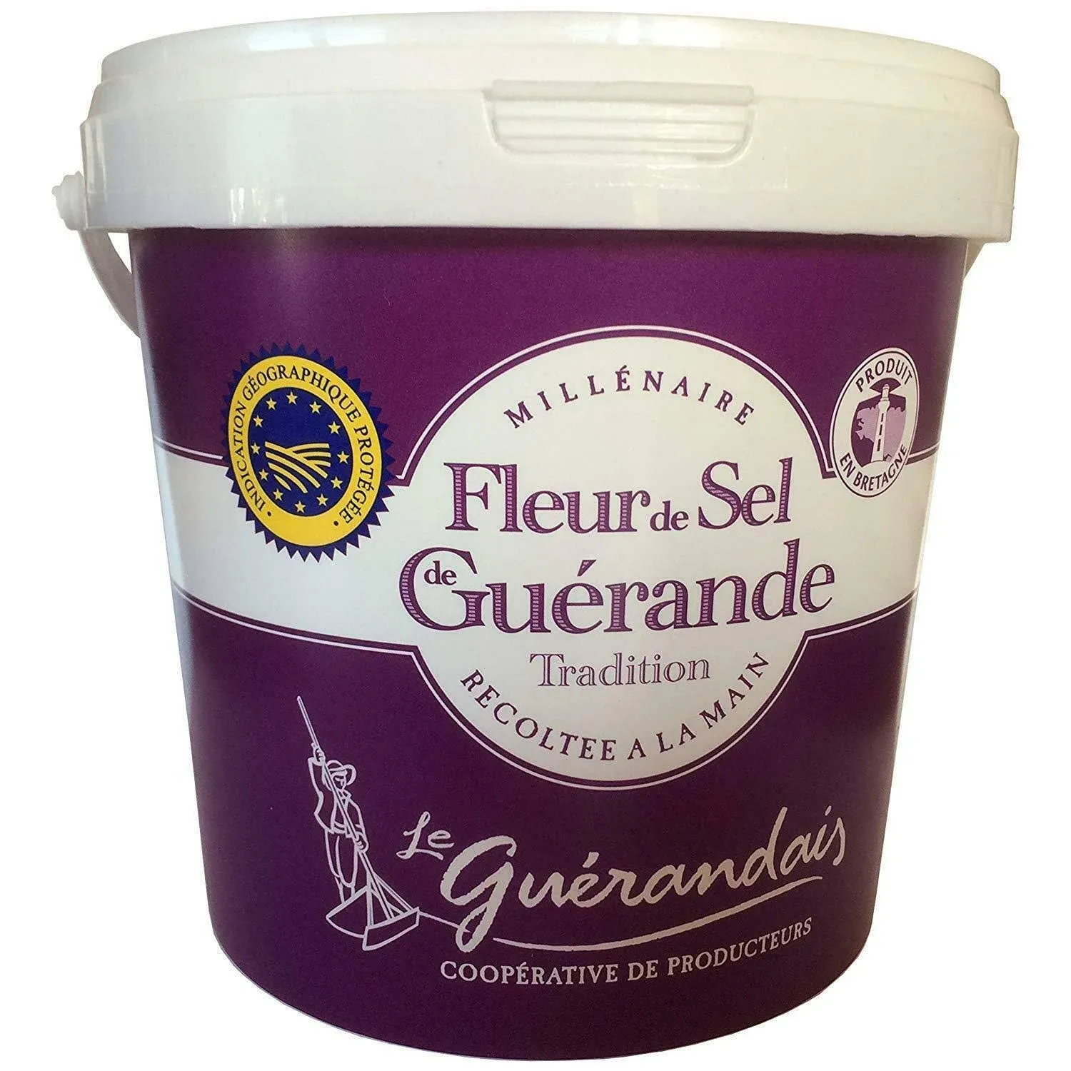 MILLENAIRE Fleur de SEL de Guerande Sea Salt 2.2 lbs (1 kg)