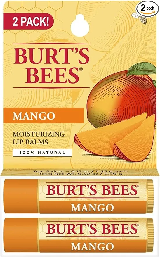 Moisturizing Lip Balms 2 Pack - Mango 2/0.15 Ounce (4.25 g) Balm