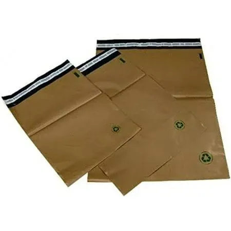 100#5 (12 inch x 15.5 inch) Unlined Biodegradable Self-Seal Mailing Bags, Men's