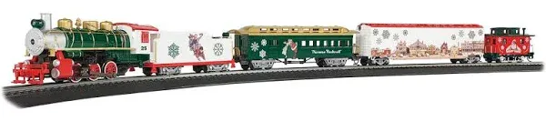 Bachmann Trains - Norman Rockwell Christmas Express - Ready to Run Electric Train Set - HO Scale