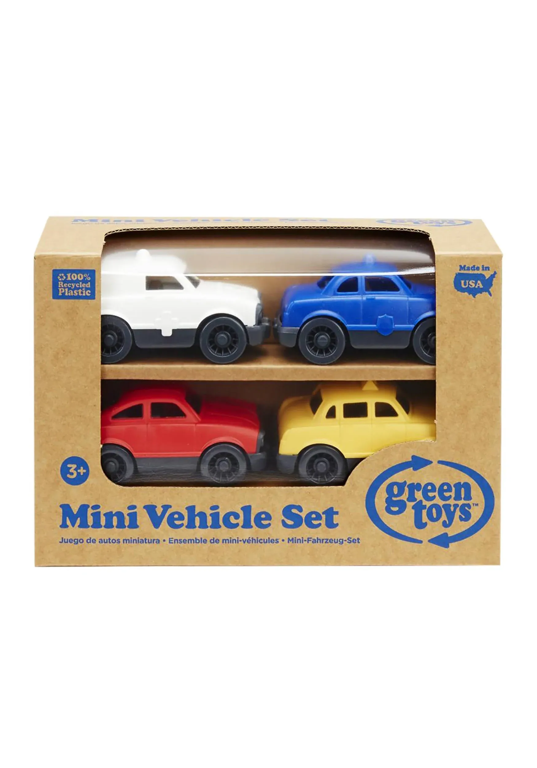 Green Toys Mini Vehicle, 4-Pack