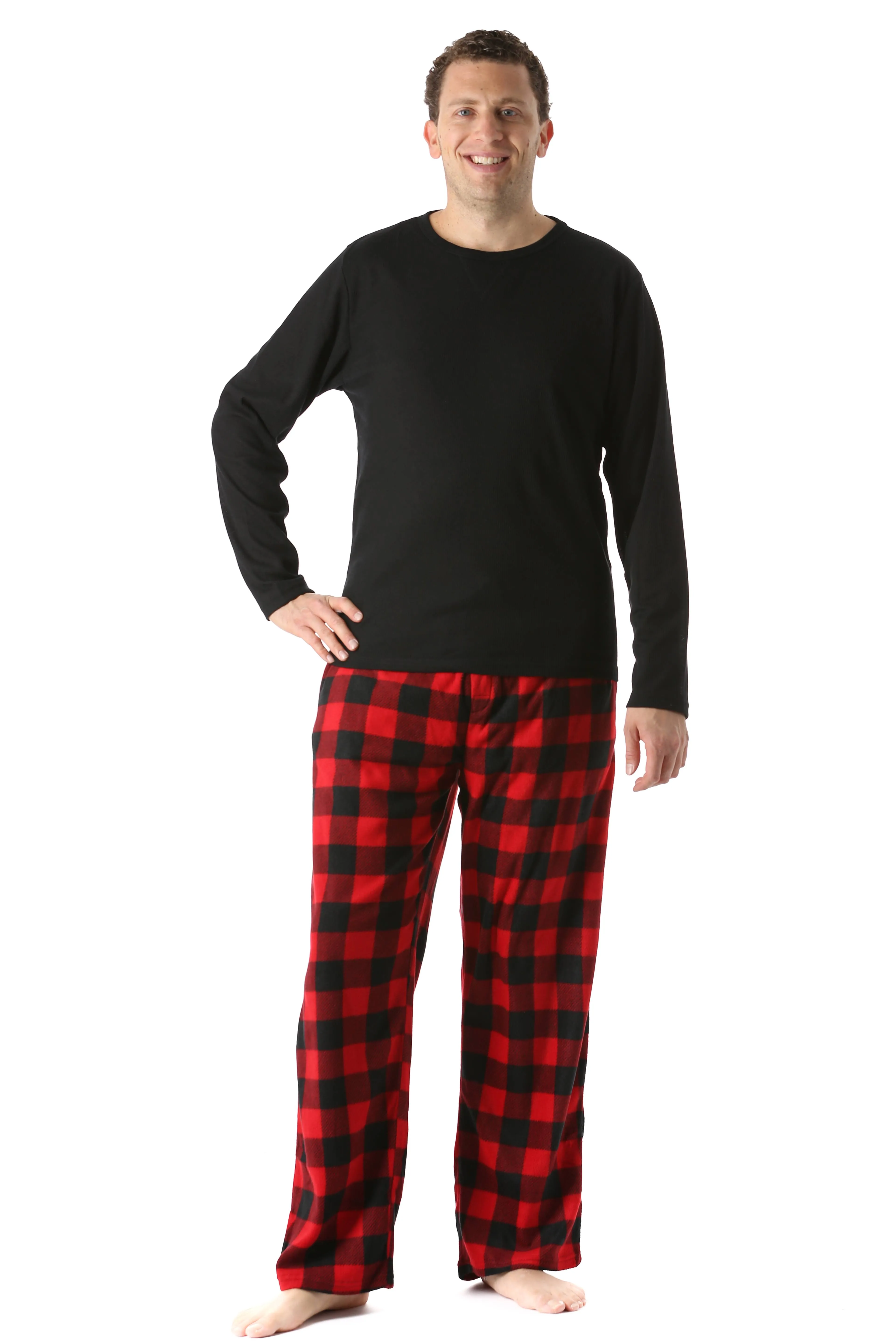 #followme Polar Fleece Pajama Pants Set for Men Sleepwear PJs