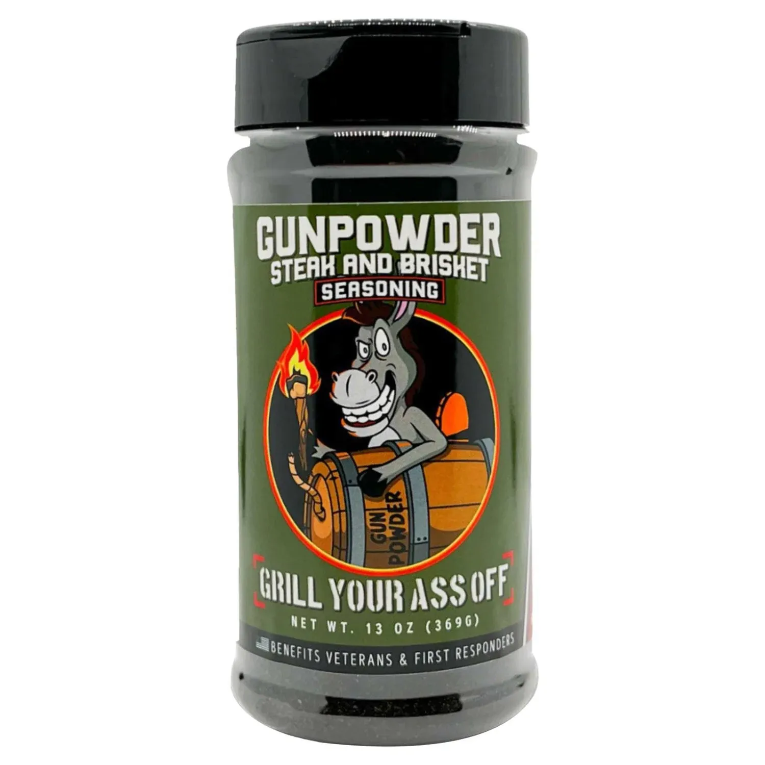 Grill Your Ass Off Gunpowder Steak Brisket Seasoning