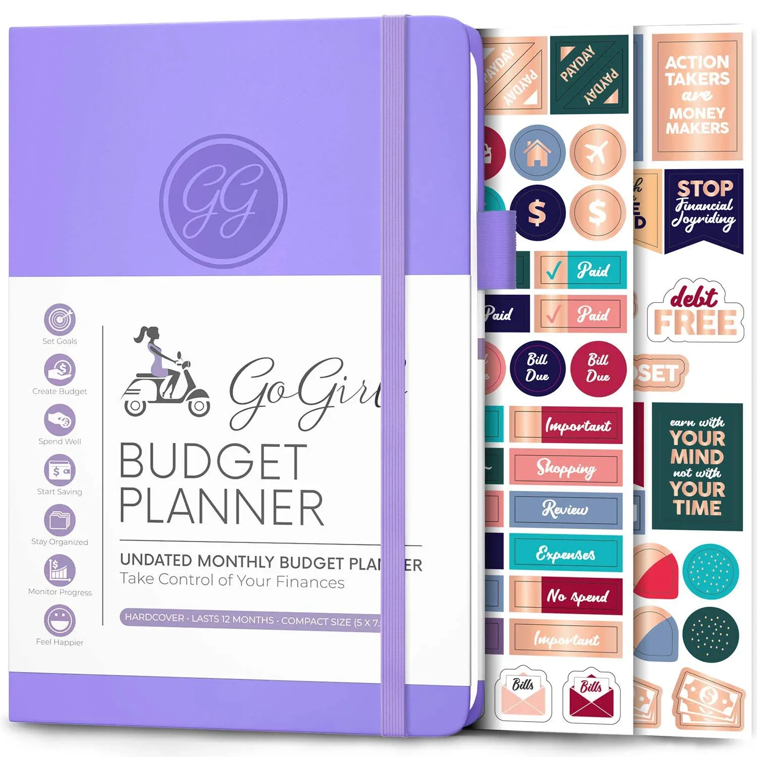 GoGirl Budget Planner and Monthly Bill Organizer – Financial Planner Organizer ...