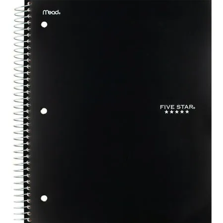 Five Star 3 Subject College Ruled Notebook