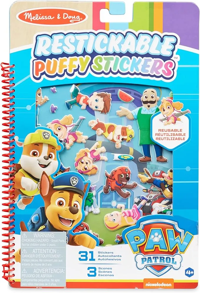 Melissa & Doug Puffy Sticker Pad Paw Patrol Adventure Bay