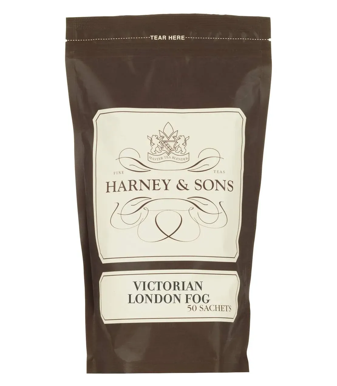 Victorian London Fog - Bag of 50 Sachets of Flavored Black Tea, by Harney & Sons Fine Teas