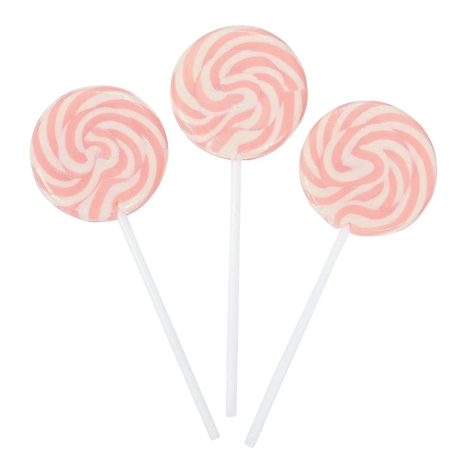 Fun Express Hot Pink Swirl Lollipop Sucker