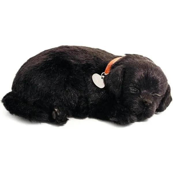 Perfect Petzzz Black Lab Breathing Puppy in Dog Bed