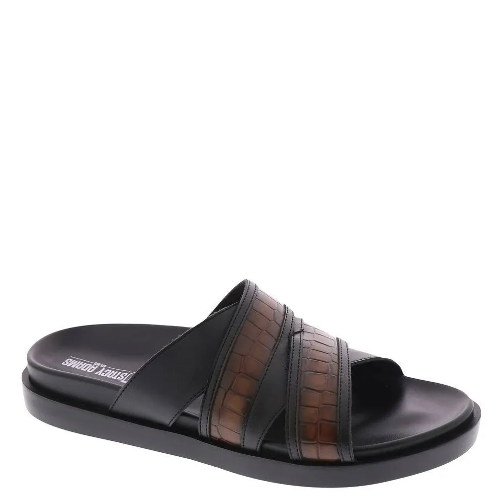 Stacy Adams Men's Mondo Cross Strap Slide Sandal