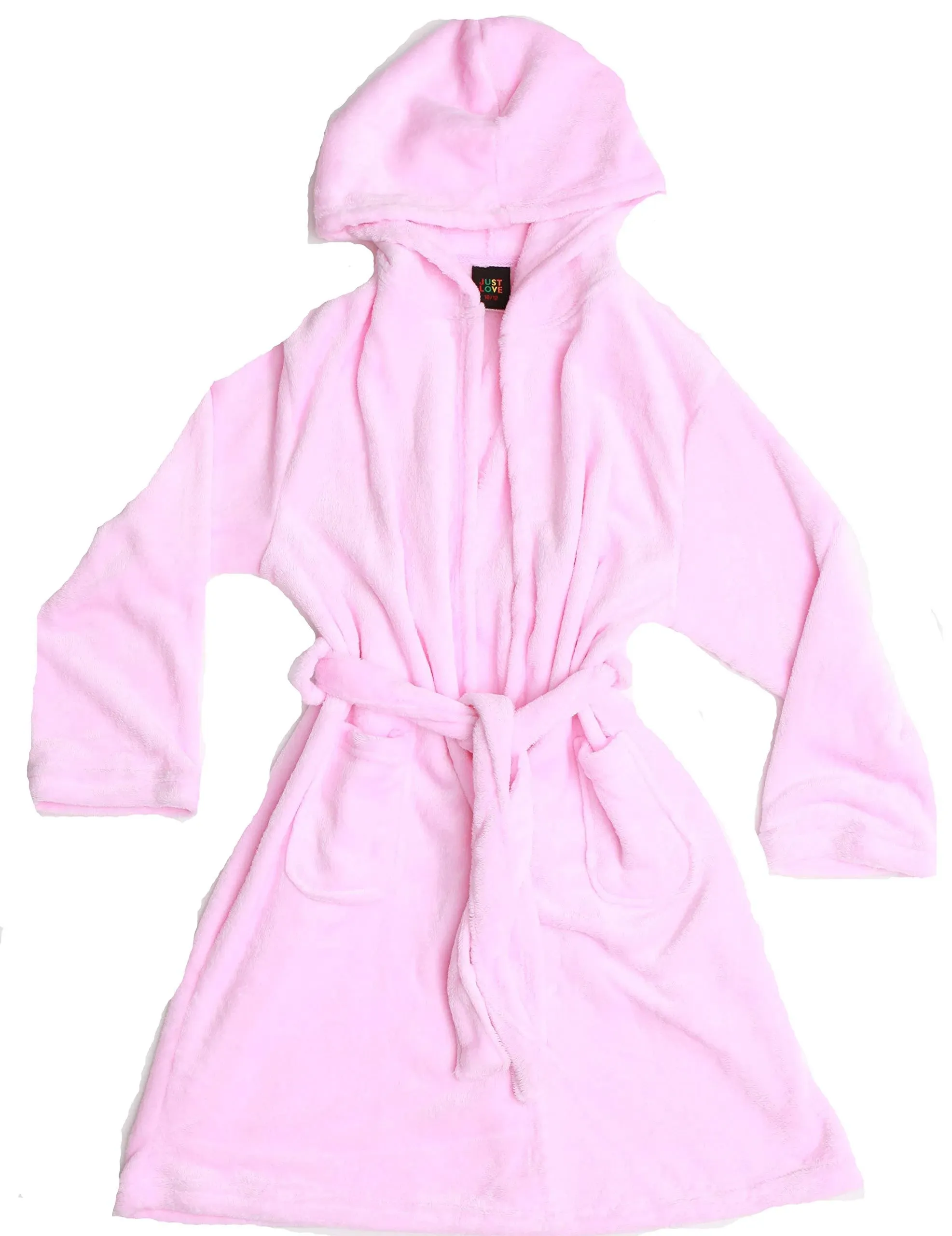 Just Love Hooded Plush Fleece Robe for Girls