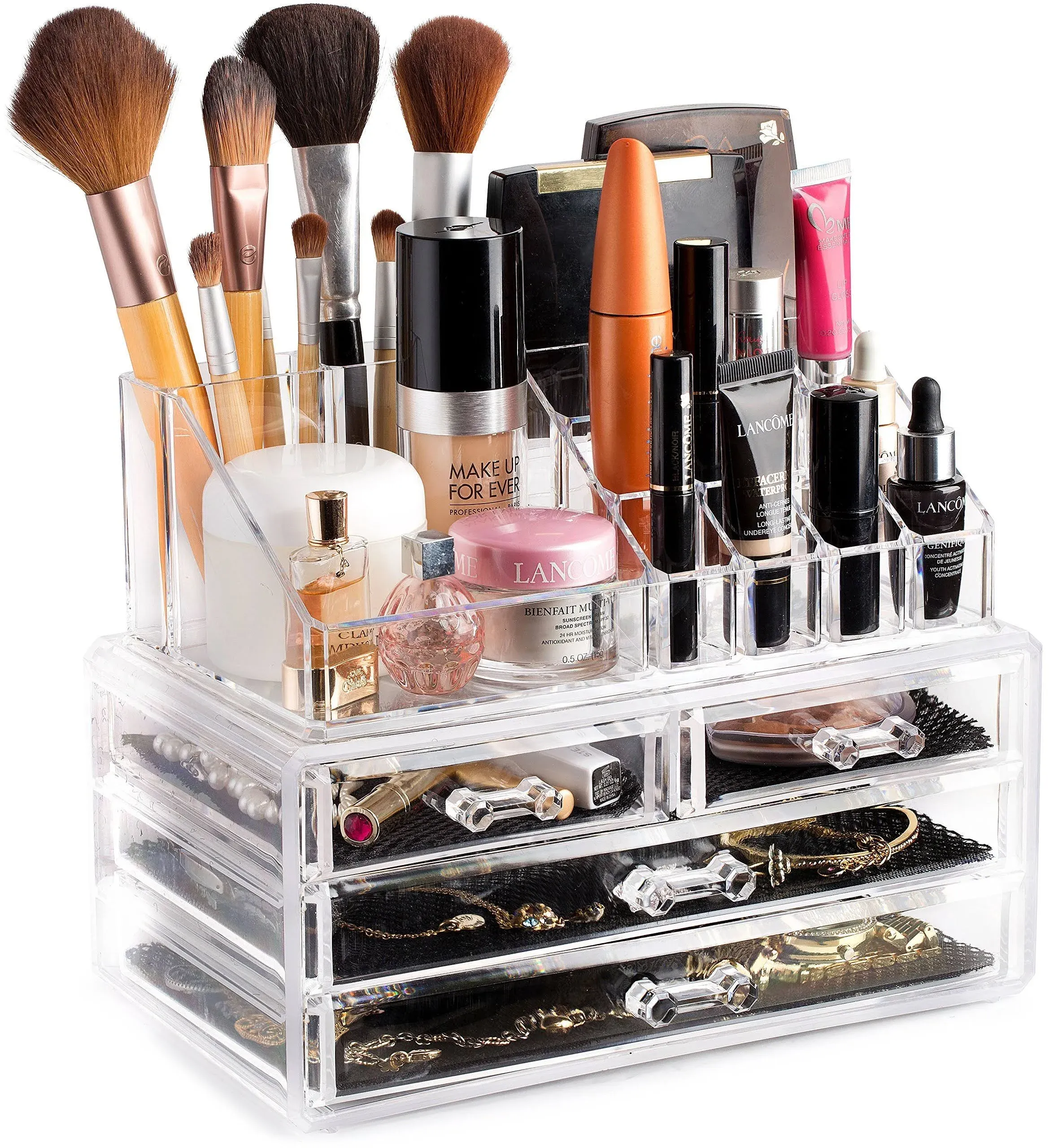 Clear Cosmetic Storage Organizer - Easily Organize Your Cosmetics, Jewelry