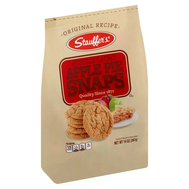 Stauffer's Cookies Apple Pie Snaps or Pumpkin Spice Snaps, Four 14 oz. Bags (Pumpkin Spice)