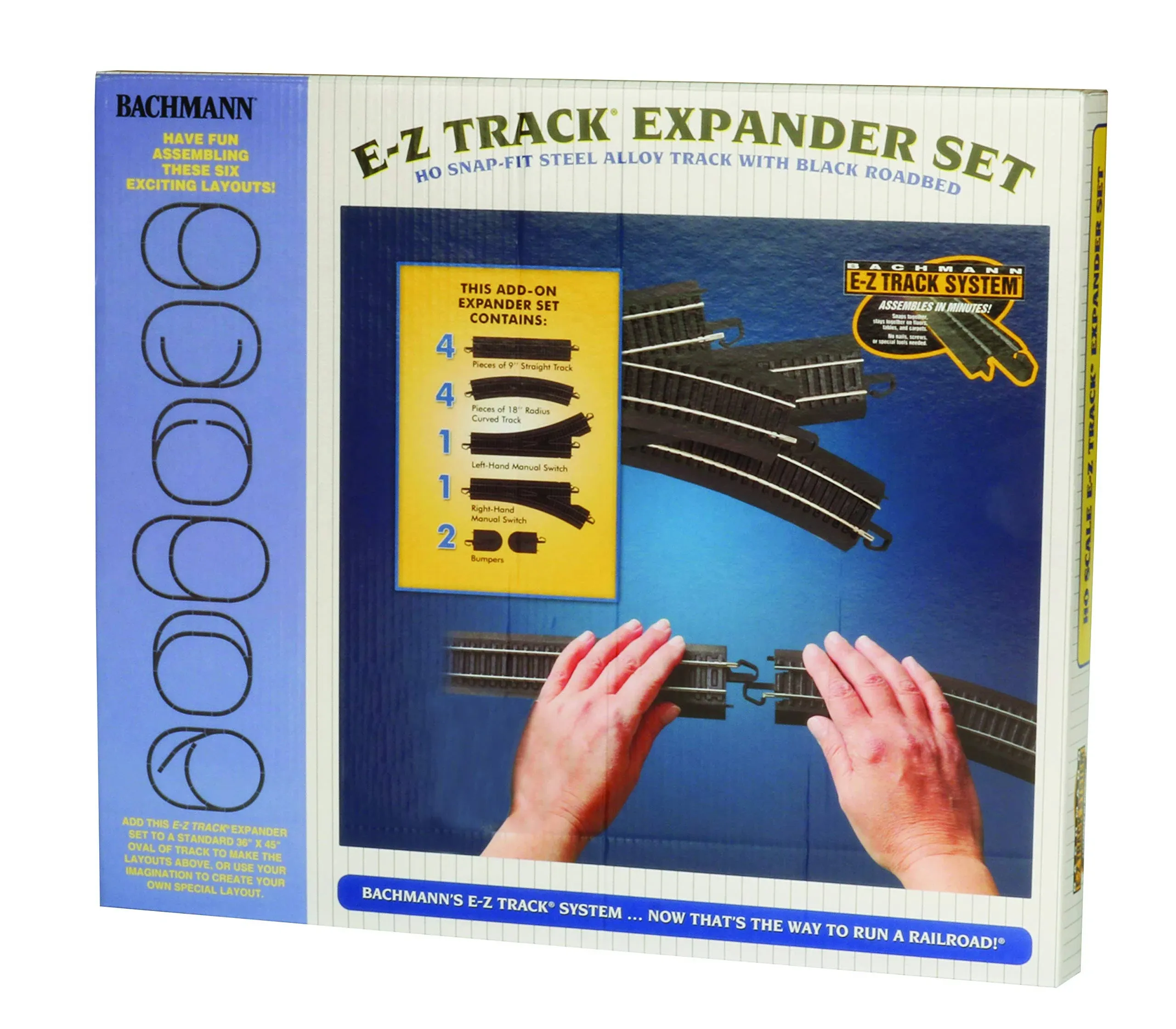 Bachmann Steel Alloy E-Z Track Layout Expander Set HO Scale