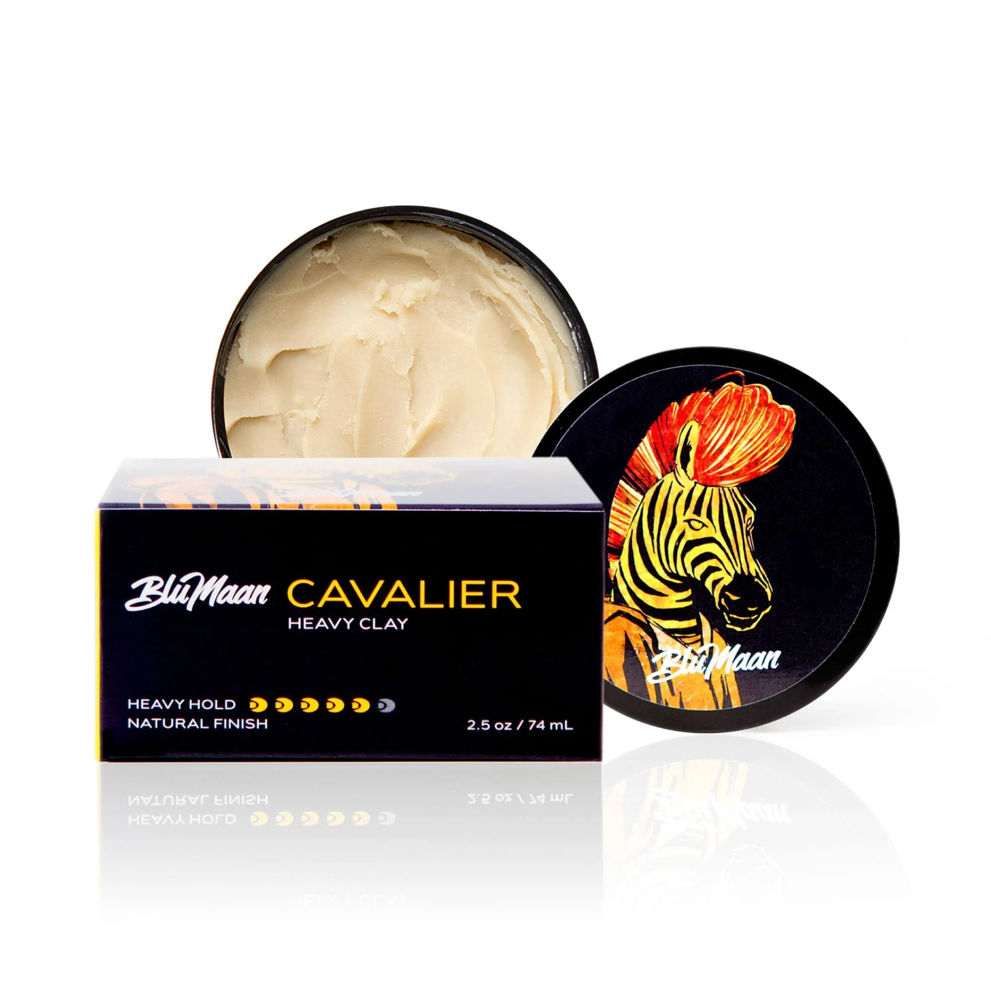  Cavalier Heavy Clay - Men&#039;s Strong Hold Hair Clay Creates Texture and Volume 