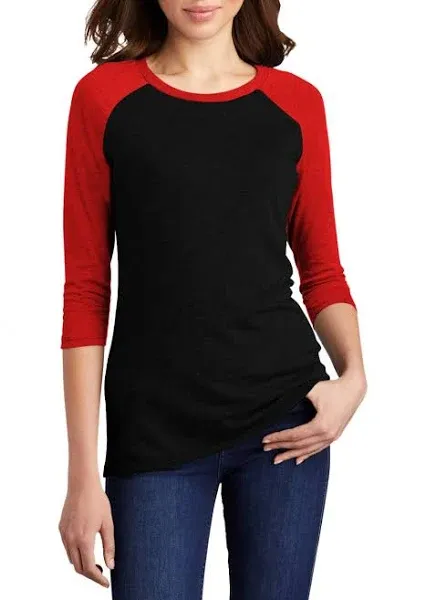 Decrum Raglan Shirts for Women - Womens Soft Sports Jersey 3/4 Long Sleeves Baseball Tee