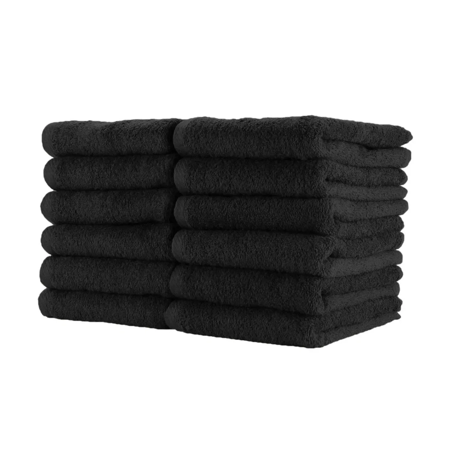 Arkwright Bleach Safe Salon Towels Pack of 12 (16 x 27 inch, Black)