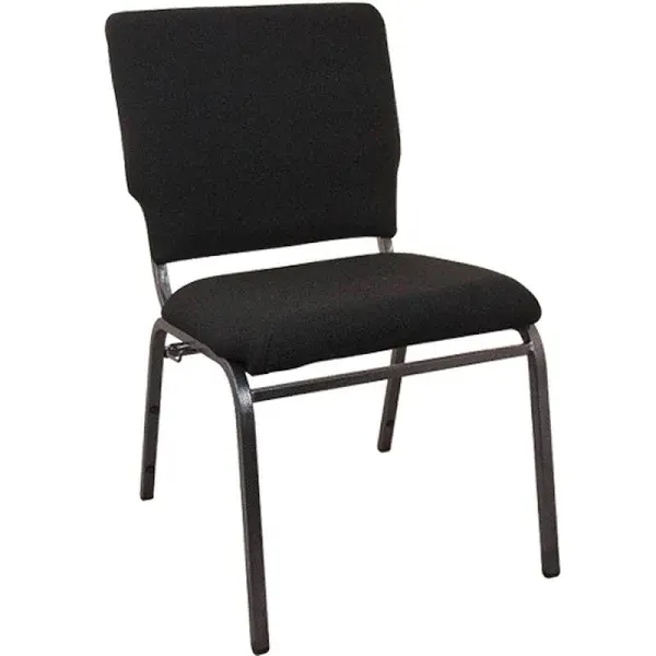 Flash Furniture SEPCHT185-108 Advantage Black Multipurpose Church Chair, 18-1/2&amp;amp;quot; W