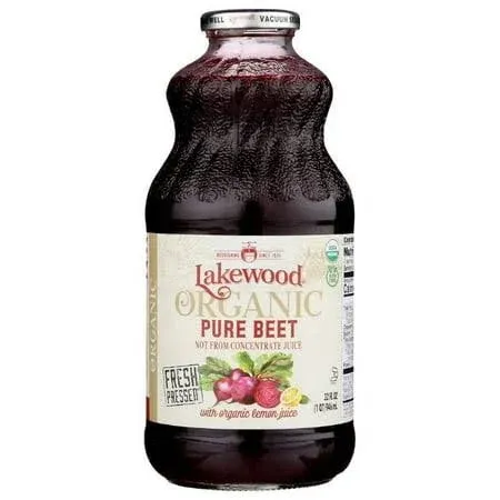 Lakewood Organic Juices Pure Beet 32 oz Bottle - 6ct Case