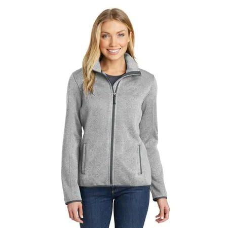 Port Authority Ladies Sweater Fleece Jacket