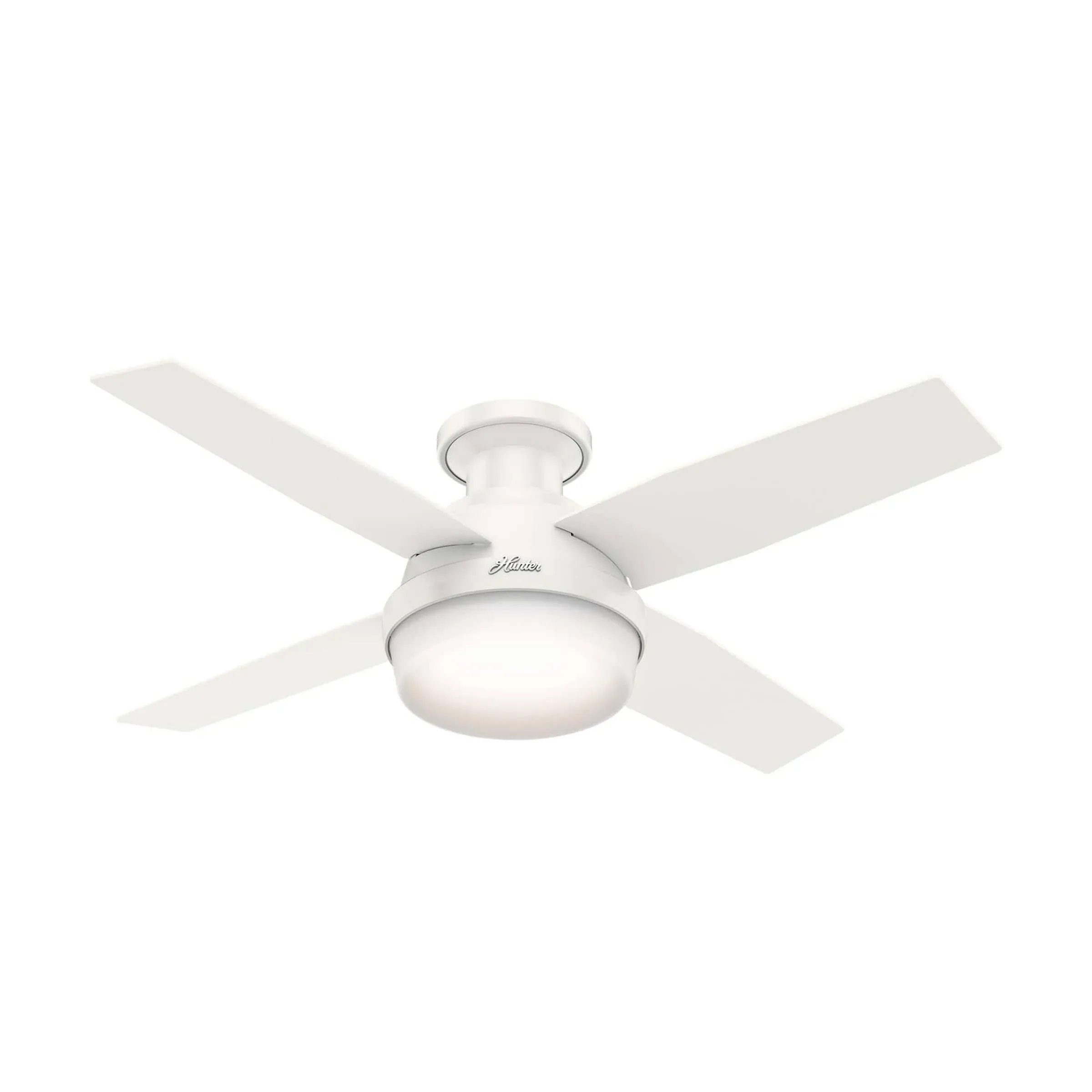 44 in. Ceiling Fan with Light Kit and Remote in Brushed Nickel